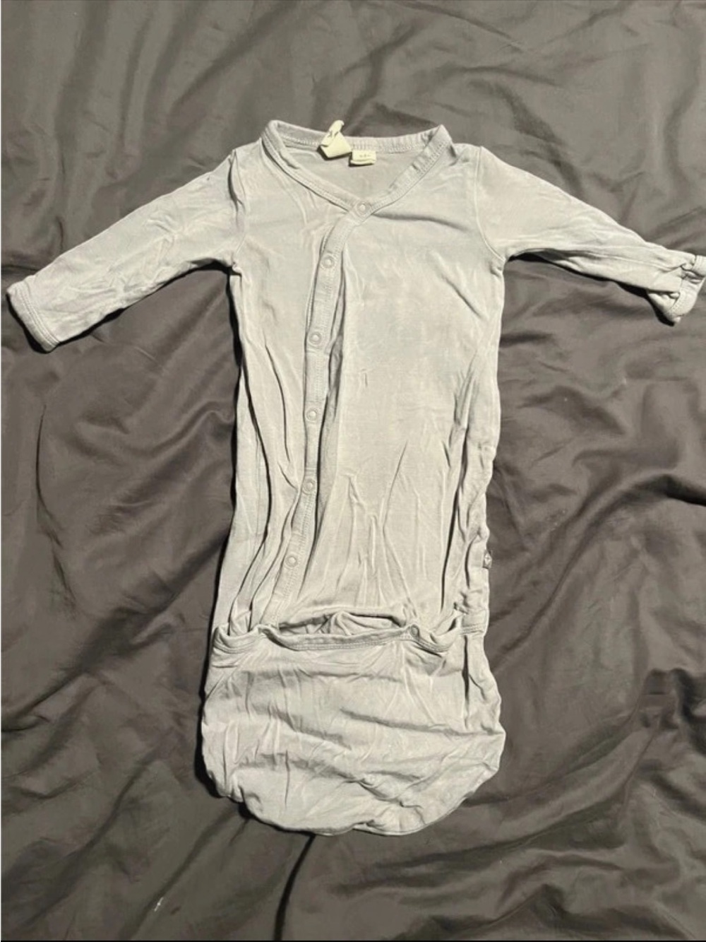Kyte BABY Light Gray Knit Sleep Sack Gown